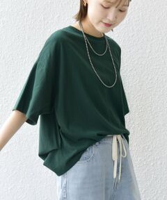 SHIPS / シップス カットソー | 裾タック コクーン ショートスリーブ プルオーバー