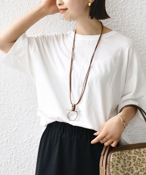 SHIPS / シップス カットソー | 裾タック コクーン ショートスリーブ プルオーバー | 詳細5