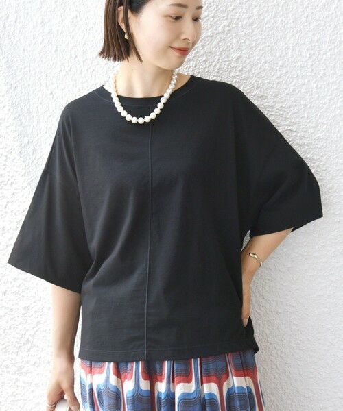 SHIPS / シップス カットソー | 裾タック コクーン ショートスリーブ プルオーバー | 詳細15