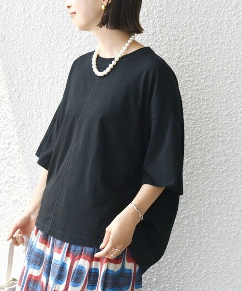 SHIPS / シップス カットソー | 裾タック コクーン ショートスリーブ プルオーバー | 詳細16