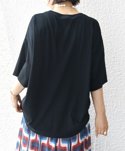 SHIPS / シップス カットソー | 裾タック コクーン ショートスリーブ プルオーバー | 詳細17