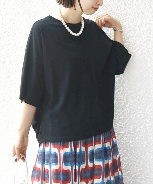 SHIPS / シップス カットソー | 裾タック コクーン ショートスリーブ プルオーバー | 詳細18