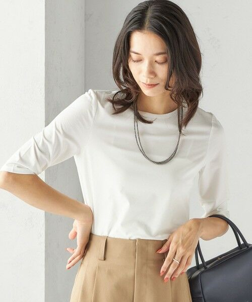 SHIPS / シップス カットソー | ソロナ 5分袖 TEE | 詳細7