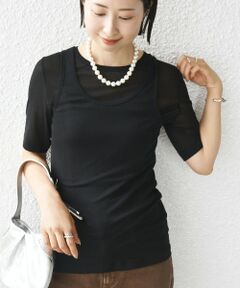 SHIPS / シップス Tシャツ | シアー フライス レイヤード TEE