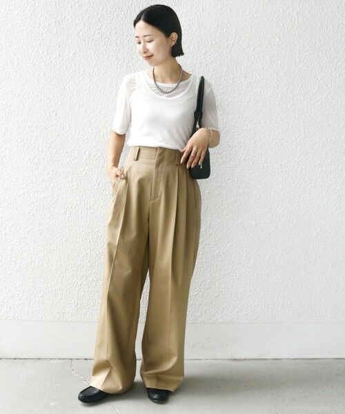 SHIPS / シップス Tシャツ | シアー フライス レイヤード TEE | 詳細1