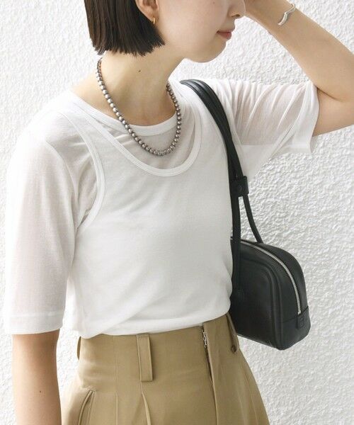 SHIPS / シップス Tシャツ | シアー フライス レイヤード TEE | 詳細8