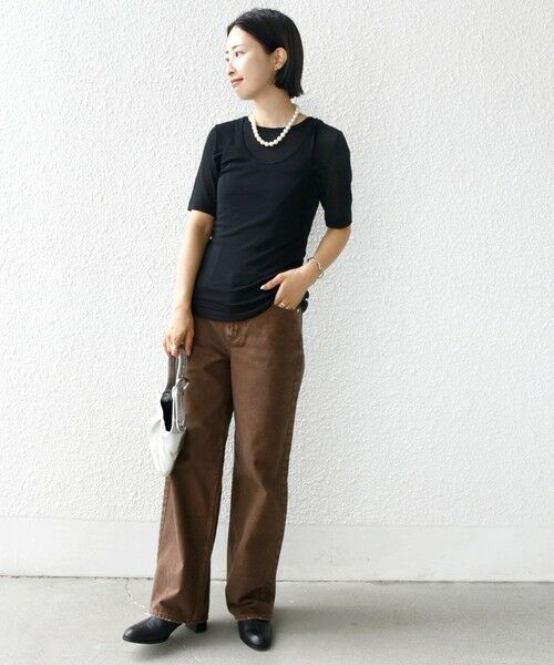 SHIPS / シップス Tシャツ | シアー フライス レイヤード TEE | 詳細18