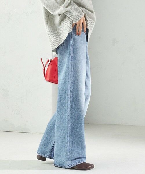 SLY リブケージワイドデニムライトブルー セール】LEVI'S別注 RIBCAGE WIDE LEG リーバイス リブケージ