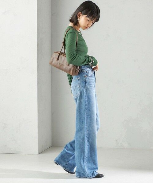 SHIPS / シップス デニムパンツ | Levi’s:RIBCAGE WIDE LEG | 詳細8