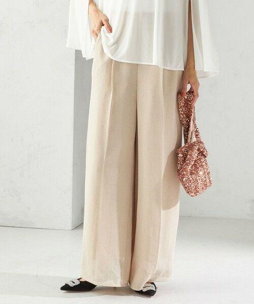 SHIPS / シップス その他パンツ | troisiemeCHACO:〈洗濯機可能〉メッシュ ワイド パンツ（セレモニー対応可） | 詳細19