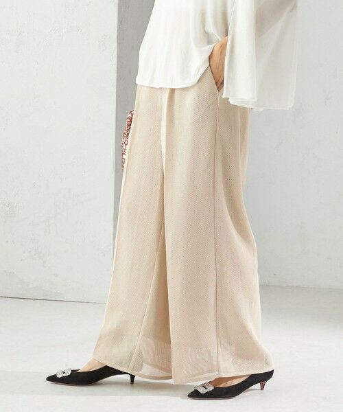 SHIPS / シップス その他パンツ | troisiemeCHACO:〈洗濯機可能〉メッシュ ワイド パンツ（セレモニー対応可） | 詳細20