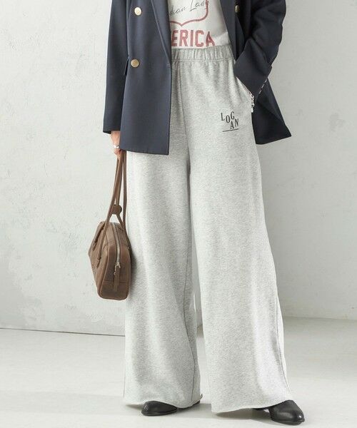SHIPS for women/シップスウィメン 【SHIPS別注】LOGAN KNITTING MILLS:〈洗濯機可能〉プリント パンツ ライトグレー ONE SIZE SHIPS for women/シップスウィメン 【SHIPS別注】LOGAN KNITTING MILLS:〈洗濯機可能〉プリント パンツ ライトグレー ONE SIZE