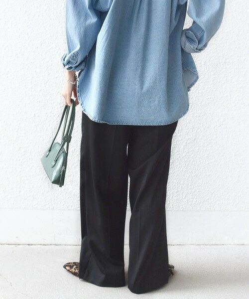 SHIPS / シップス その他パンツ | 〈洗濯機可能〉ハイカウント ツイル 2タック ワイド パンツ | 詳細12