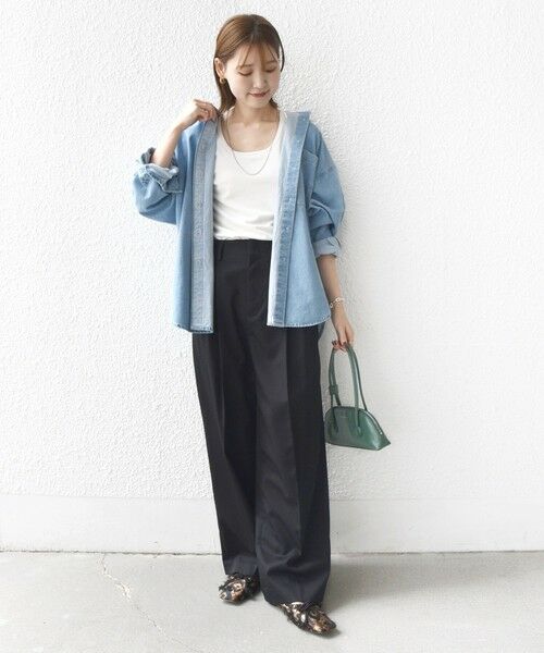 SHIPS / シップス その他パンツ | 〈洗濯機可能〉ハイカウント ツイル 2タック ワイド パンツ | 詳細8