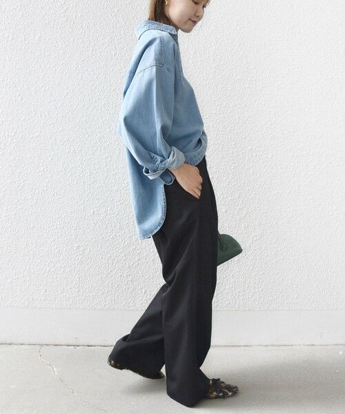 SHIPS / シップス その他パンツ | 〈洗濯機可能〉ハイカウント ツイル 2タック ワイド パンツ | 詳細9