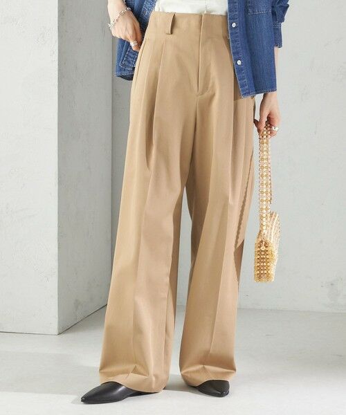 SHIPS / シップス その他パンツ | 〈洗濯機可能〉ハイカウント ツイル 2タック ワイド パンツ | 詳細18