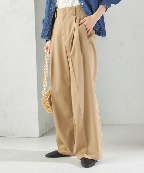 SHIPS / シップス その他パンツ | 〈洗濯機可能〉ハイカウント ツイル 2タック ワイド パンツ | 詳細19