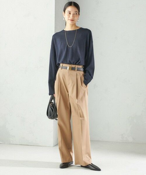 SHIPS / シップス その他パンツ | 〈洗濯機可能〉ハイカウント ツイル 2タック ワイド パンツ | 詳細23