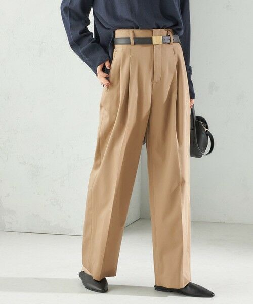 SHIPS / シップス その他パンツ | 〈洗濯機可能〉ハイカウント ツイル 2タック ワイド パンツ | 詳細24