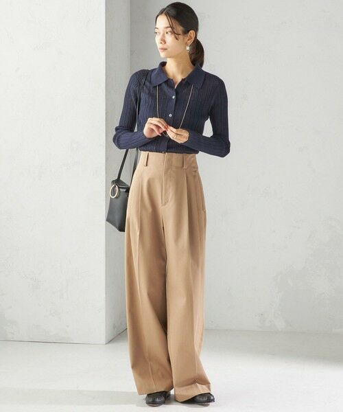 SHIPS / シップス その他パンツ | 〈洗濯機可能〉ハイカウント ツイル 2タック ワイド パンツ | 詳細25