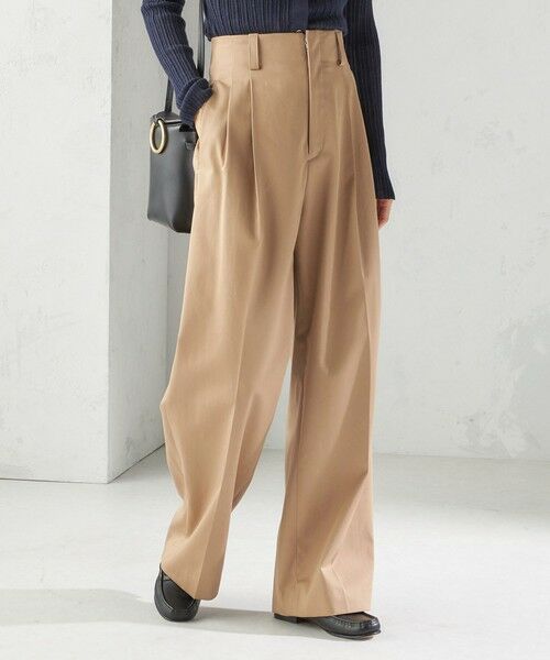 SHIPS / シップス その他パンツ | 〈洗濯機可能〉ハイカウント ツイル 2タック ワイド パンツ | 詳細28