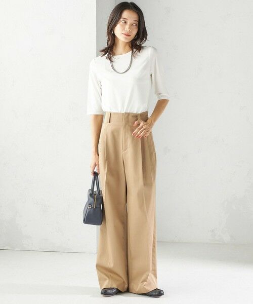 SHIPS / シップス その他パンツ | 〈洗濯機可能〉ハイカウント ツイル 2タック ワイド パンツ | 詳細30