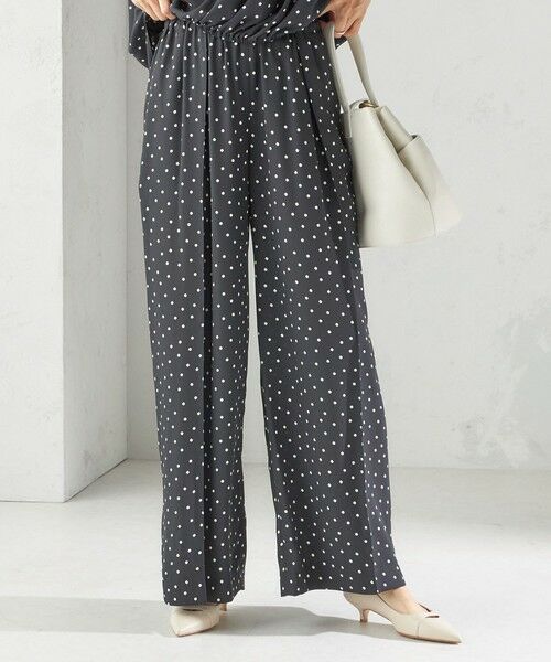 SHIPS / シップス その他パンツ | 〈手洗い可能〉ドット / 無地 タック ギャザー ワイド パンツ | 詳細12