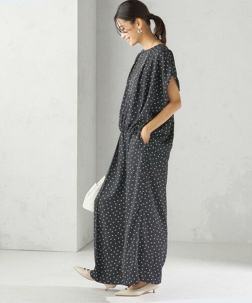 SHIPS / シップス その他パンツ | 〈手洗い可能〉ドット / 無地 タック ギャザー ワイド パンツ | 詳細3