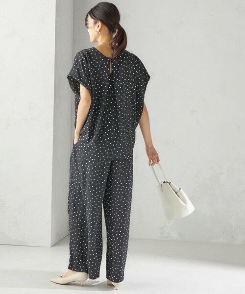 SHIPS / シップス その他パンツ | 〈手洗い可能〉ドット / 無地 タック ギャザー ワイド パンツ | 詳細4