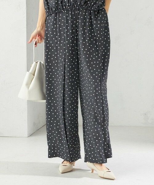 SHIPS / シップス その他パンツ | 〈手洗い可能〉ドット / 無地 タック ギャザー ワイド パンツ | 詳細7