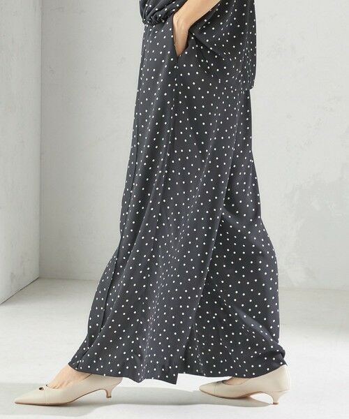SHIPS / シップス その他パンツ | 〈手洗い可能〉ドット / 無地 タック ギャザー ワイド パンツ | 詳細8