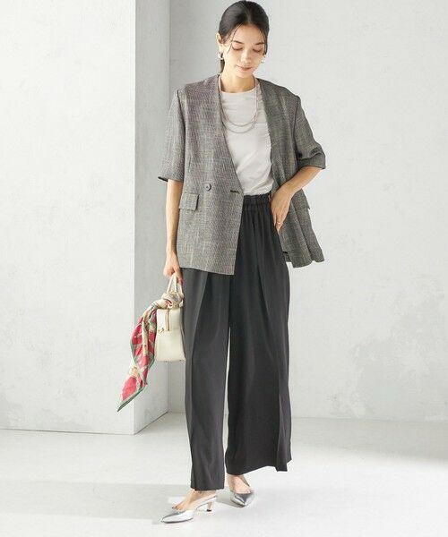 SHIPS / シップス その他パンツ | 〈手洗い可能〉ドット / 無地 タック ギャザー ワイド パンツ | 詳細22