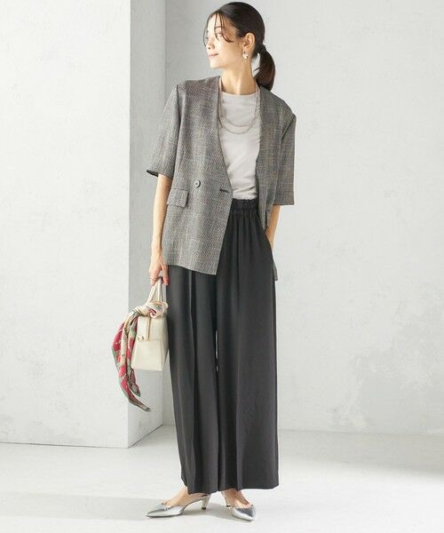 SHIPS / シップス その他パンツ | 〈手洗い可能〉ドット / 無地 タック ギャザー ワイド パンツ | 詳細23