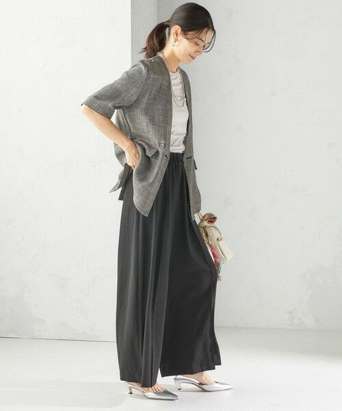 SHIPS / シップス その他パンツ | 〈手洗い可能〉ドット / 無地 タック ギャザー ワイド パンツ | 詳細27