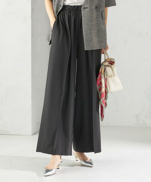 SHIPS / シップス その他パンツ | 〈手洗い可能〉ドット / 無地 タック ギャザー ワイド パンツ | 詳細30