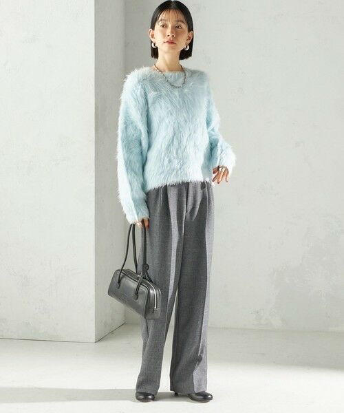 SHIPS / シップス ショート・ハーフ・半端丈パンツ | 《一部追加予約》〈手洗い可能〉TUMUGITO(R) シャーク ツイード タック パンツ | 詳細1