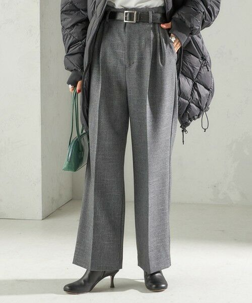 SHIPS / シップス ショート・ハーフ・半端丈パンツ | 《一部追加予約》〈手洗い可能〉TUMUGITO(R) シャーク ツイード タック パンツ | 詳細11