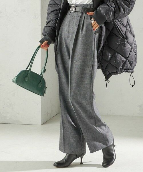 SHIPS / シップス ショート・ハーフ・半端丈パンツ | 《一部追加予約》〈手洗い可能〉TUMUGITO(R) シャーク ツイード タック パンツ | 詳細12