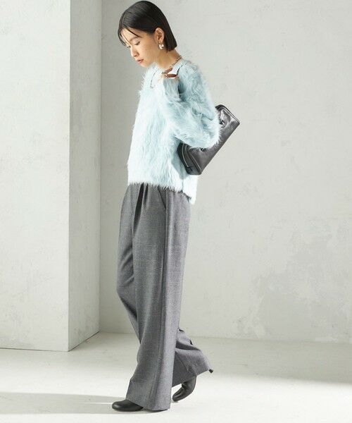 SHIPS / シップス ショート・ハーフ・半端丈パンツ | 《一部追加予約》〈手洗い可能〉TUMUGITO(R) シャーク ツイード タック パンツ | 詳細3