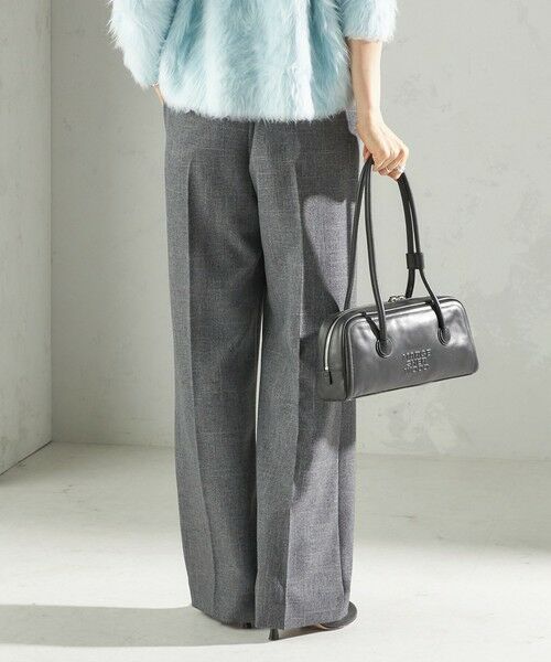 SHIPS / シップス ショート・ハーフ・半端丈パンツ | 《一部追加予約》〈手洗い可能〉TUMUGITO(R) シャーク ツイード タック パンツ | 詳細6