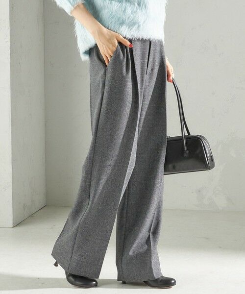 SHIPS / シップス ショート・ハーフ・半端丈パンツ | 《一部追加予約》〈手洗い可能〉TUMUGITO(R) シャーク ツイード タック パンツ | 詳細7