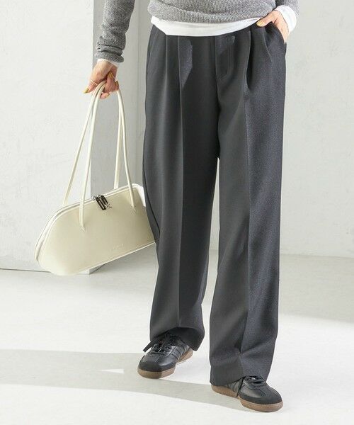 SHIPS / シップス ショート・ハーフ・半端丈パンツ | 《一部追加予約》〈手洗い可能〉TUMUGITO(R) シャーク ツイード タック パンツ | 詳細20