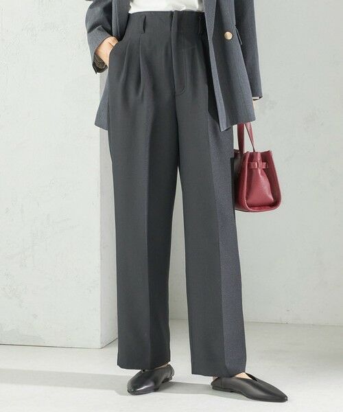 SHIPS / シップス ショート・ハーフ・半端丈パンツ | 《一部追加予約》〈手洗い可能〉TUMUGITO(R) シャーク ツイード タック パンツ | 詳細22