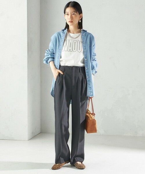 SHIPS / シップス ショート・ハーフ・半端丈パンツ | 《一部追加予約》〈手洗い可能〉TUMUGITO(R) シャーク ツイード タック パンツ | 詳細29