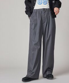 SHIPS / シップス ショート・ハーフ・半端丈パンツ | SHIPS NINE CASE:〈手洗い可能〉ストライプ イージー パンツ