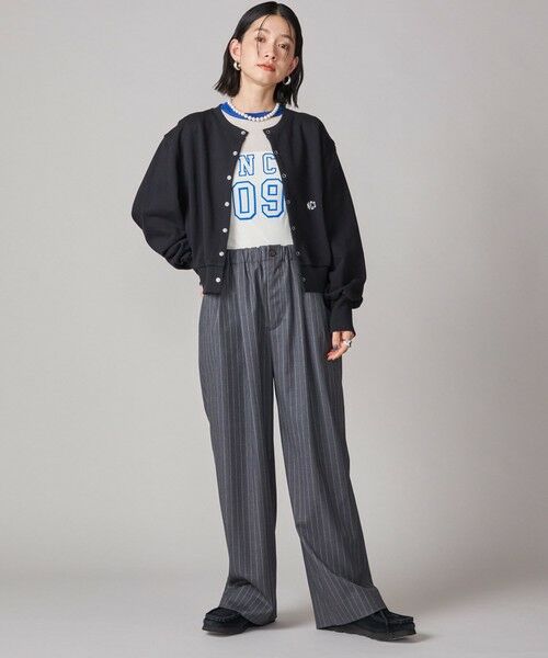 SHIPS / シップス ショート・ハーフ・半端丈パンツ | SHIPS NINE CASE:〈手洗い可能〉ストライプ イージー パンツ | 詳細1