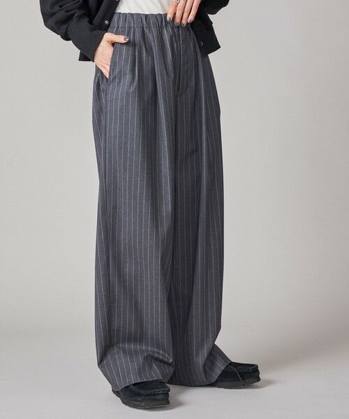 SHIPS / シップス ショート・ハーフ・半端丈パンツ | SHIPS NINE CASE:〈手洗い可能〉ストライプ イージー パンツ | 詳細10