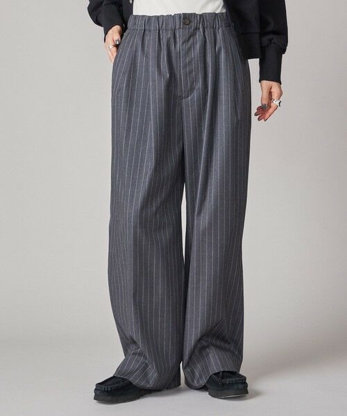 SHIPS / シップス ショート・ハーフ・半端丈パンツ | SHIPS NINE CASE:〈手洗い可能〉ストライプ イージー パンツ | 詳細12