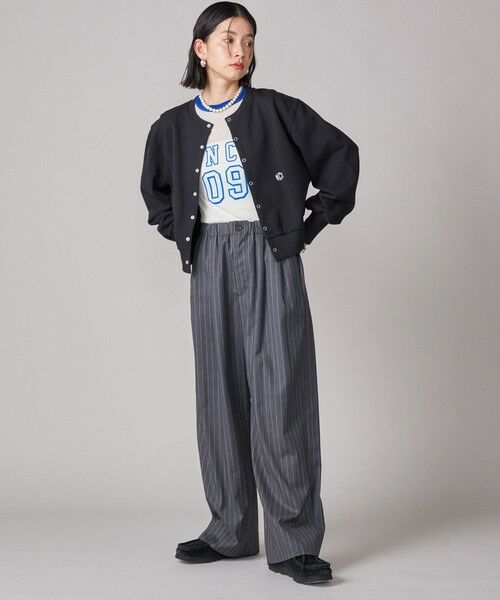 SHIPS / シップス ショート・ハーフ・半端丈パンツ | SHIPS NINE CASE:〈手洗い可能〉ストライプ イージー パンツ | 詳細2