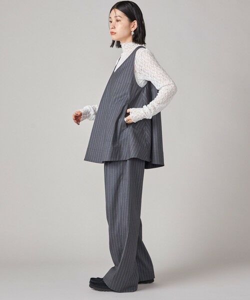 SHIPS / シップス ショート・ハーフ・半端丈パンツ | SHIPS NINE CASE:〈手洗い可能〉ストライプ イージー パンツ | 詳細21